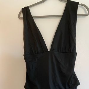 J Crew Black one piece bathing suit